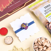 Messi Football Rakhi With Dryfruits Sweets N Nuts