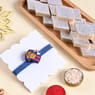 Messi Football Rakhi With Kaju Katli