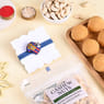 Messi Football Rakhi With Laddoos N Cashew