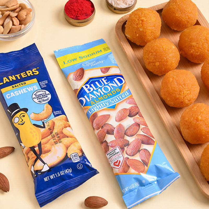 Messi Magic Kids Rakhi With Nuts N Ladoo