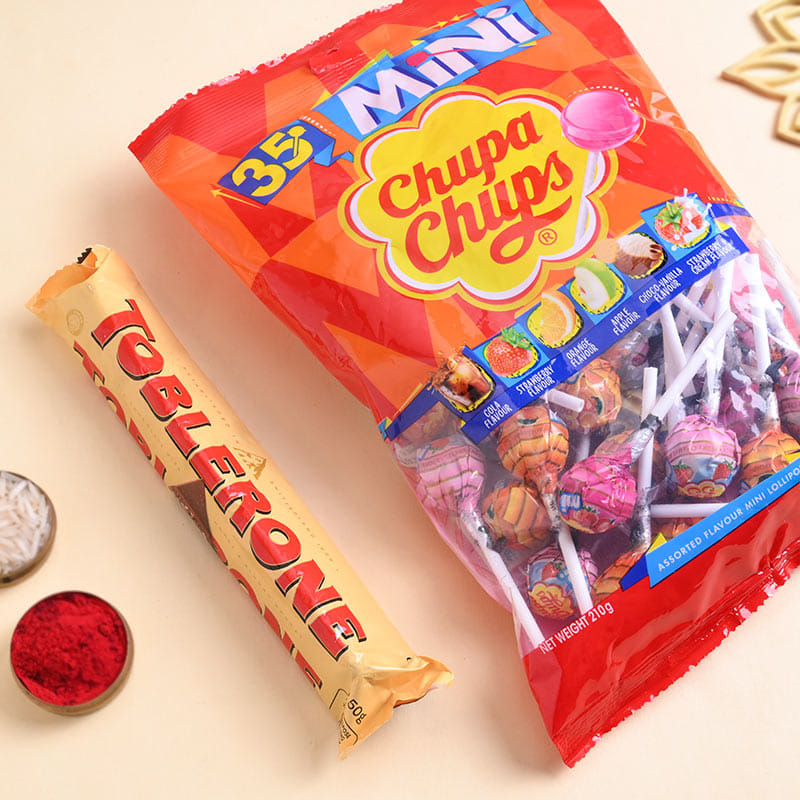 Messi Jersey Rakhi N Sweet Bites Combo