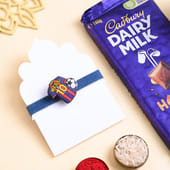 Messi Jersey Rakhi With Chocolate