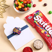 Messi Kids Rakhi With Skittles Candy
