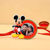 One Mickey Personalised Rakhi - Mickey Custom Rakhi