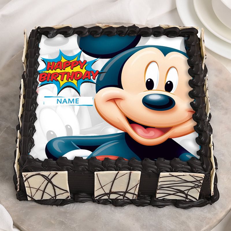 Mickey Mouse Photo Cake