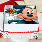 Mickey Mouse Photo Cake - Zoom View
