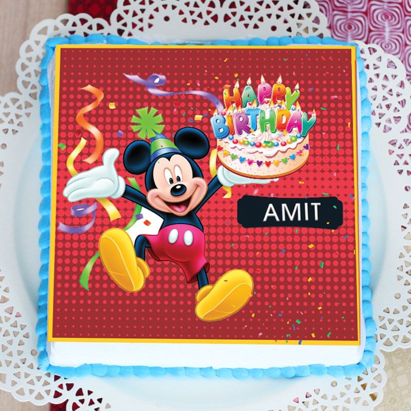 Mickey Mouse Birthday Cake