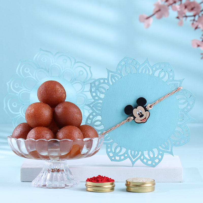 Mickey Rakhi With Gulab Jamuns