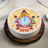 Midnight Clock New Year Cake