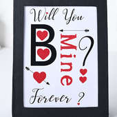 Mine Forever Printed Frame For Valentines Day