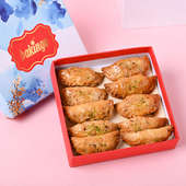 10 Mini Baked Gujiya Holi Sweet Box