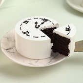 Mini Chocolate Clock Cake - New Year Cake