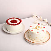 Buy Mini Red Velvet N Black Forest Cakes Online