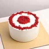 Mini Red Velvet N Black Forest Cakes - Top Cake View