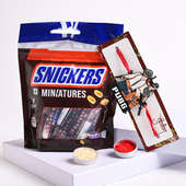 Miniature Snickers With PUBG Rakhi