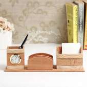 Minimalist Wood Office Desk Organiser