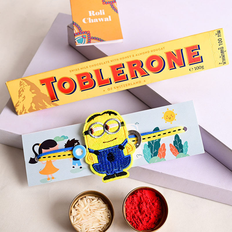 Kid's Rakhi with Toblerone Chocolate