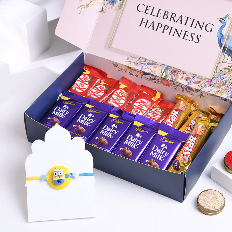 Minion Rakhi N Chocolate Fiesta Hamper