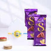 Minion Rakhi With Silk Chocolate