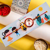 Packed view of Photo personalized Rakhi