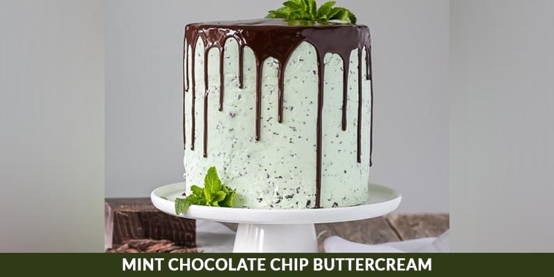 Recipe to make mint chocolate chip buttercream at home in lockdown 