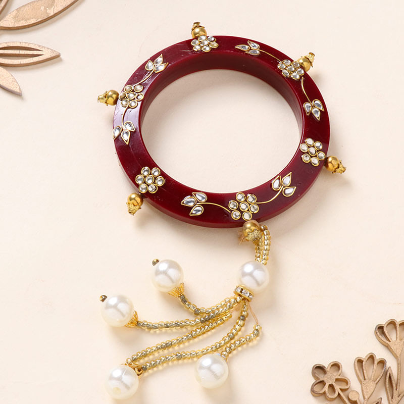 Mirror Work Bangle Rakhi for Bhabhi