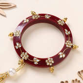 Mirror Work Bangle Rakhi for Bhabhi