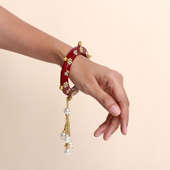 Mirror Work Bangle Rakhi for Bhabhi