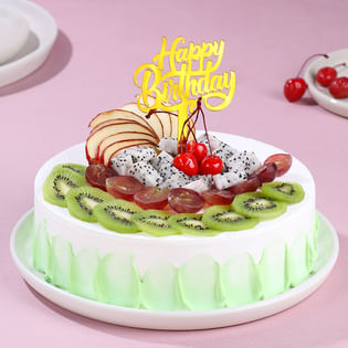 Mix Fruit Birthday Cake