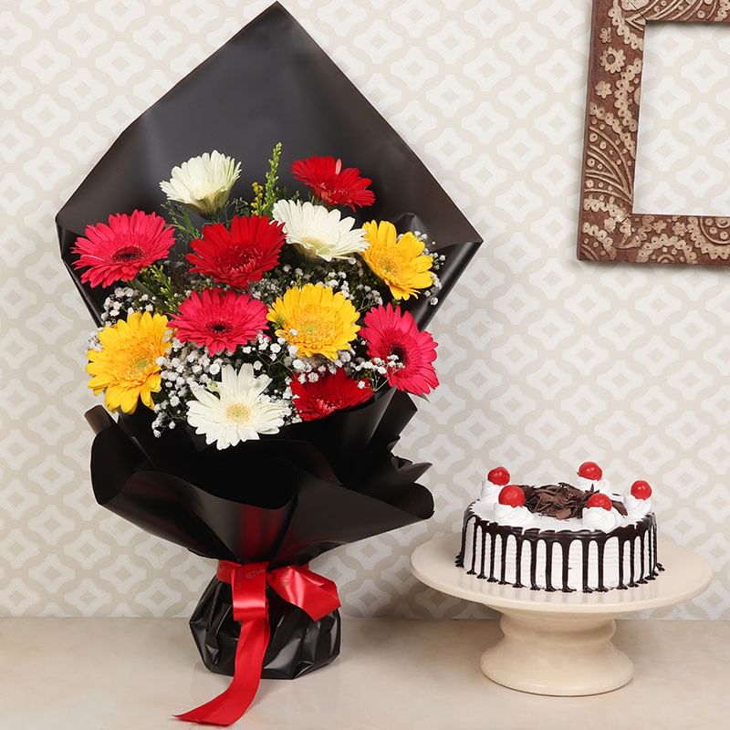 Mix Gerbera N Blackforest Cake