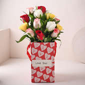 Mix Roses In Love You Box
