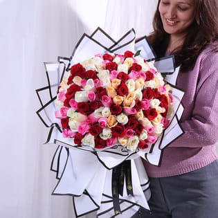 Mixed Roses Of Passion N Grace