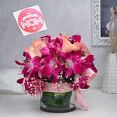 Mom Blushing Pink Posy - A Mothers Day Special Flower Bouquet