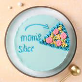 Moms Slice Floral Cake