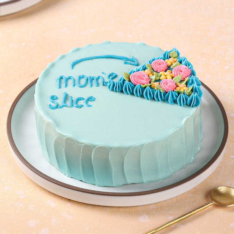 Moms Slice Floral Cake
