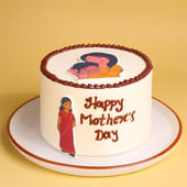 Moms Warm Embrace Theme Cake