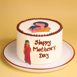 Moms Warm Embrace Theme Cake