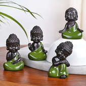 Monk Budha set of Four