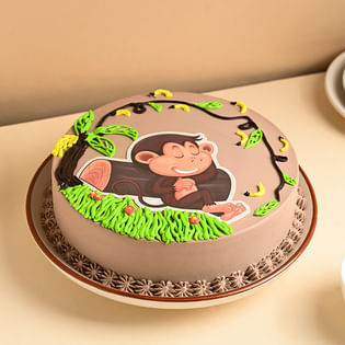 Monkey Jungle Adventure Cake
