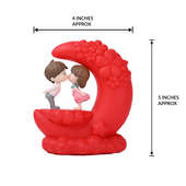 Buy Online Valentines Day Special Moon Kiss Showpiece Gift