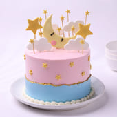 Moon N Stars Celebration Cake