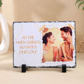 Moonlit Love Personalised Ceramic Tile