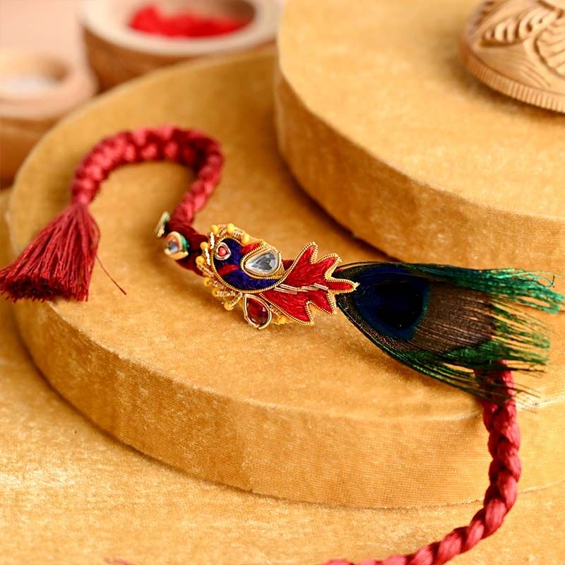 Send Mor Pankh Rakhi Online - Divine Rakhi