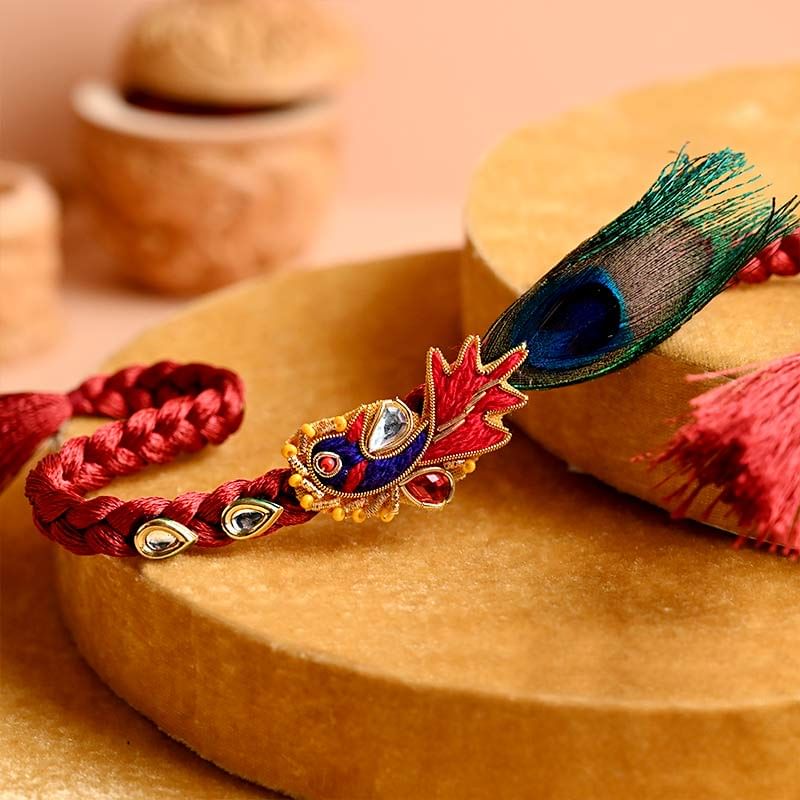 Send Mor Pankh Rakhi Online - Divine Rakhi