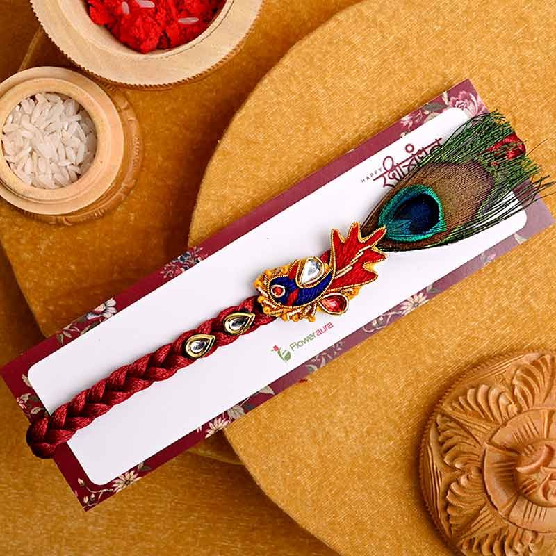 Send Mor Pankh Rakhi Online - Divine Rakhi