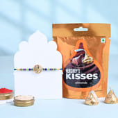 Mor Pankh Rakhi With Chocolates