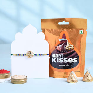 Mor Pankh Rakhi With Chocolates