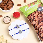 Morpankh N Krishna Rakhi Duo With Almonds