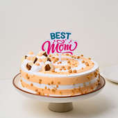 Front View Mothers Day Special Butterscotch Cake