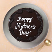 Top View of Mothers Day Special Chocolate Truffle Cake